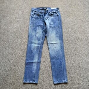 Rag & Bone Jeans Womens 26 Blue Boyfriend Jean Made USA Distressed Denim 30x30